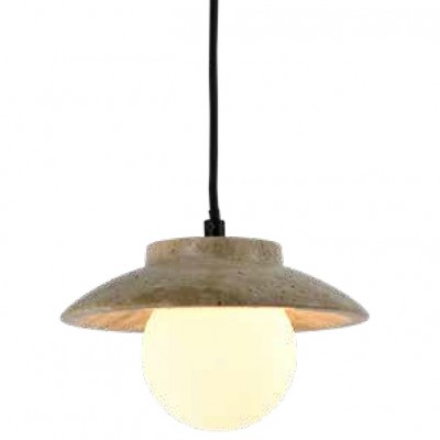 Φωτιστικό Κρεμαστό με ντουί E27 από Μάρμαρο Τραβερτίνη 4093